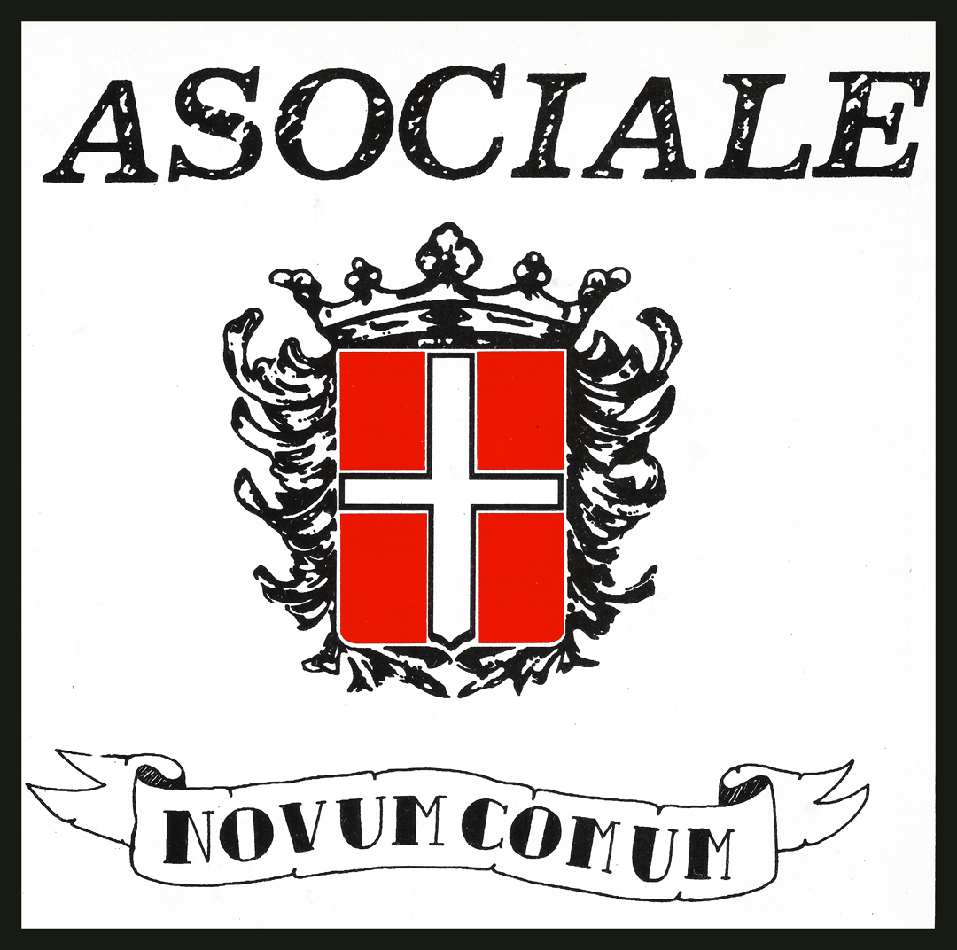 Copertina originale di "Novum Comum" degli Asociale