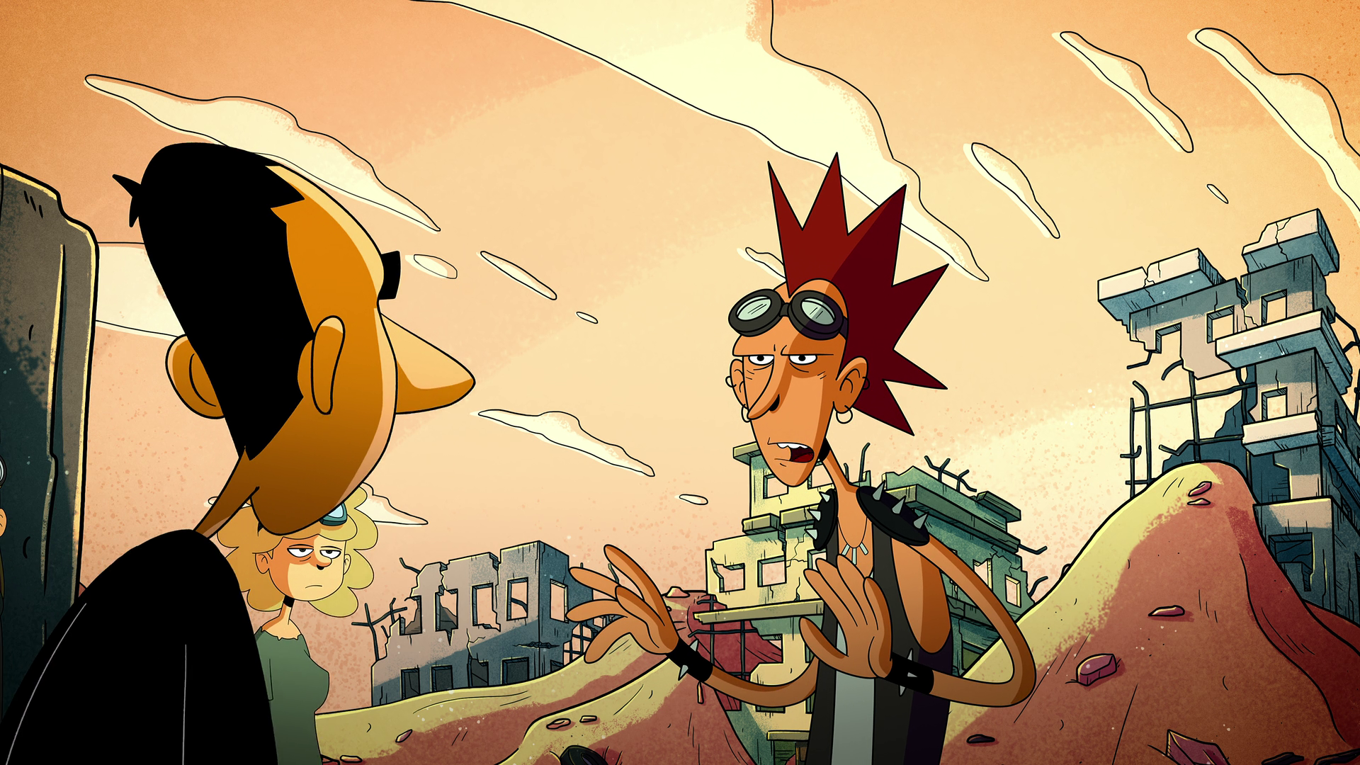 Zerocalcare parla con un punk in "Strappare lungo i bordi"