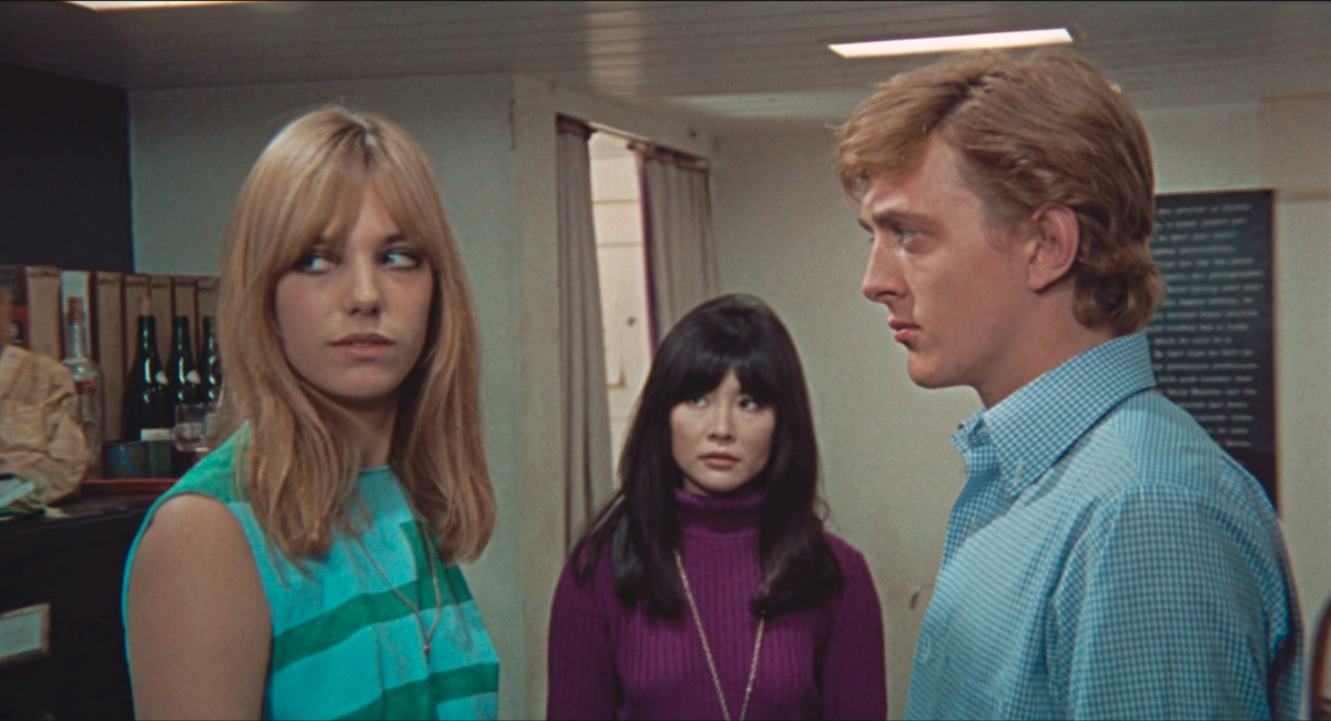 Jane Birkin, Gillian Hills e David Hemmings in Blow-Up