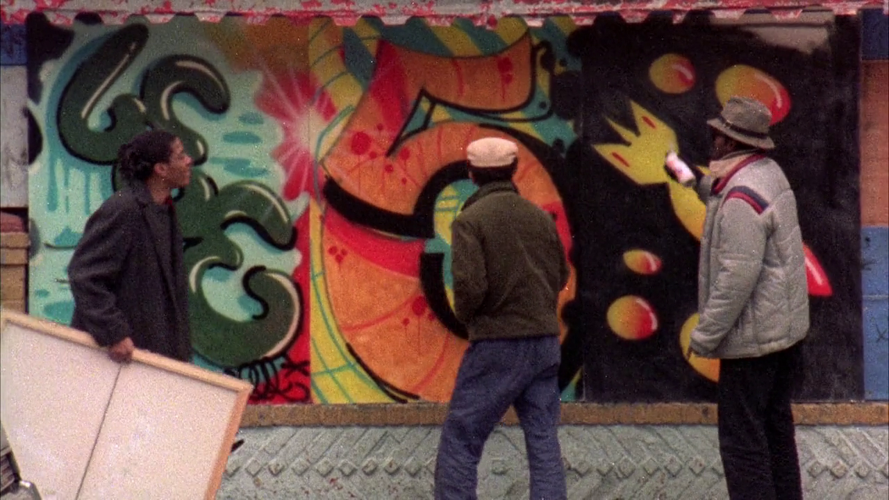 Jean-Michel Basquiat insieme a Lee Quiñones e Fab Five Freddy